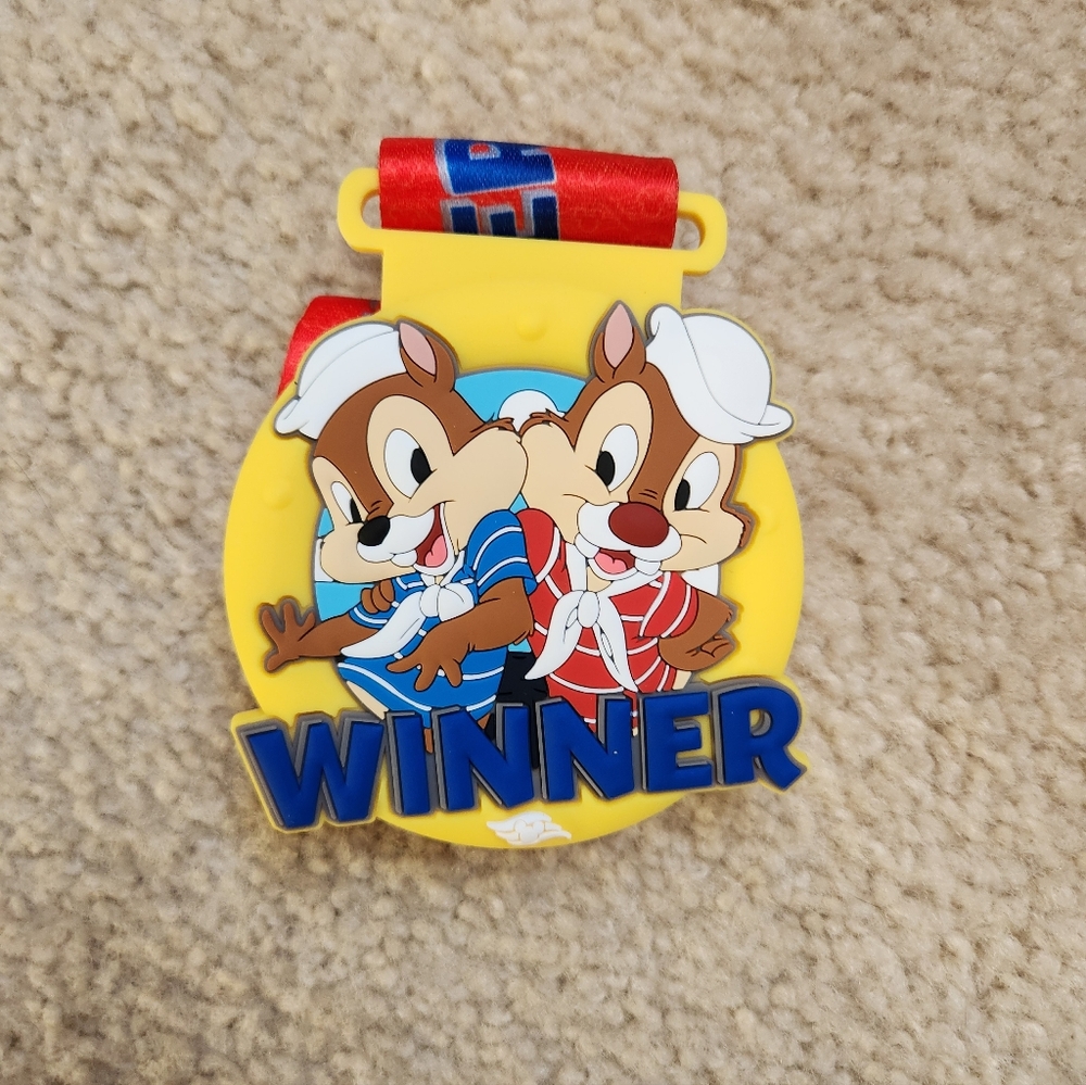 One (1) Disney Cruise Line DCL Trivia Winner Medal Chip and Dale